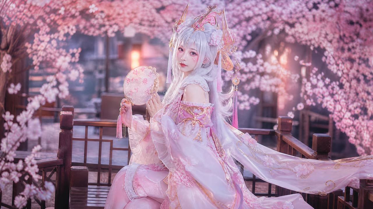 国产视频动漫cosplay视频教程-汉服古风变装